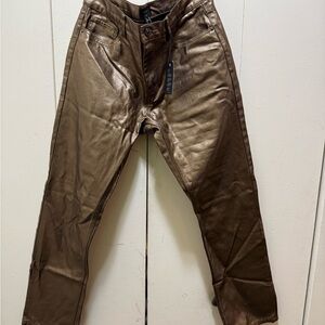 NWT Forever 21 Men's Metallic Copper Slim Jeans